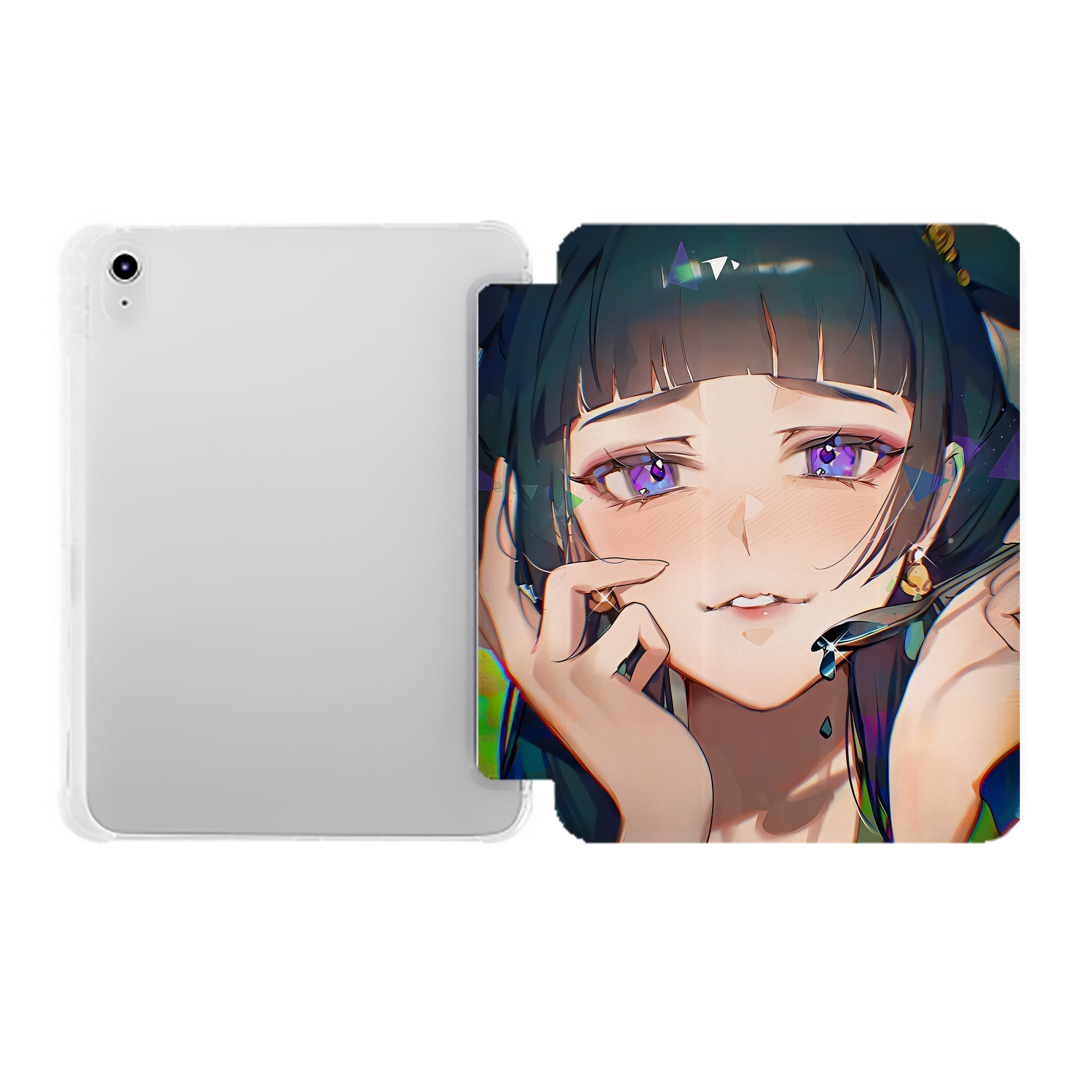 （画像用） 薬屋のひとりごと The Apothecary Diaries IPad ケース ペン収納付き 三つ折りスタンド PUレザー×シリコン 対応機種9.5/10.5/10.9インチ